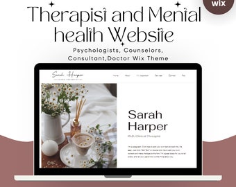 Therapist Wix Website Template: Mental Health Consultant Design