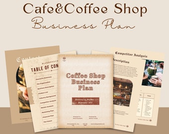 Coffee Shop Business Plan Template,Cafe Business Plan PDF,Cafe Restaurant Start Up Workbook Template,Food Coffee Industry