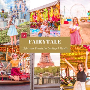 Fairytale Presets for Lightroom Mobile Desktop,12 Theme Park Instagram filters,World Traveler Preset,Magical Presets,Influencer Preset