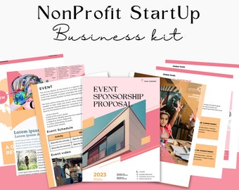 Nonprofit Startup Kit: Proposal & Report Canva Templates (PDF)