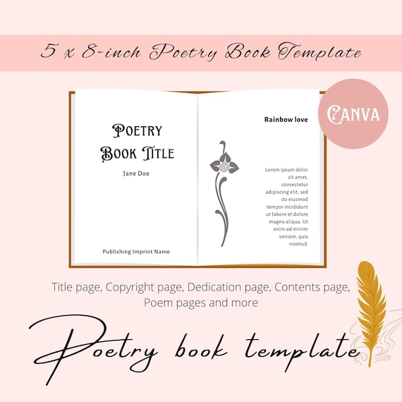 Make your own Poetry Book, use PDF or template