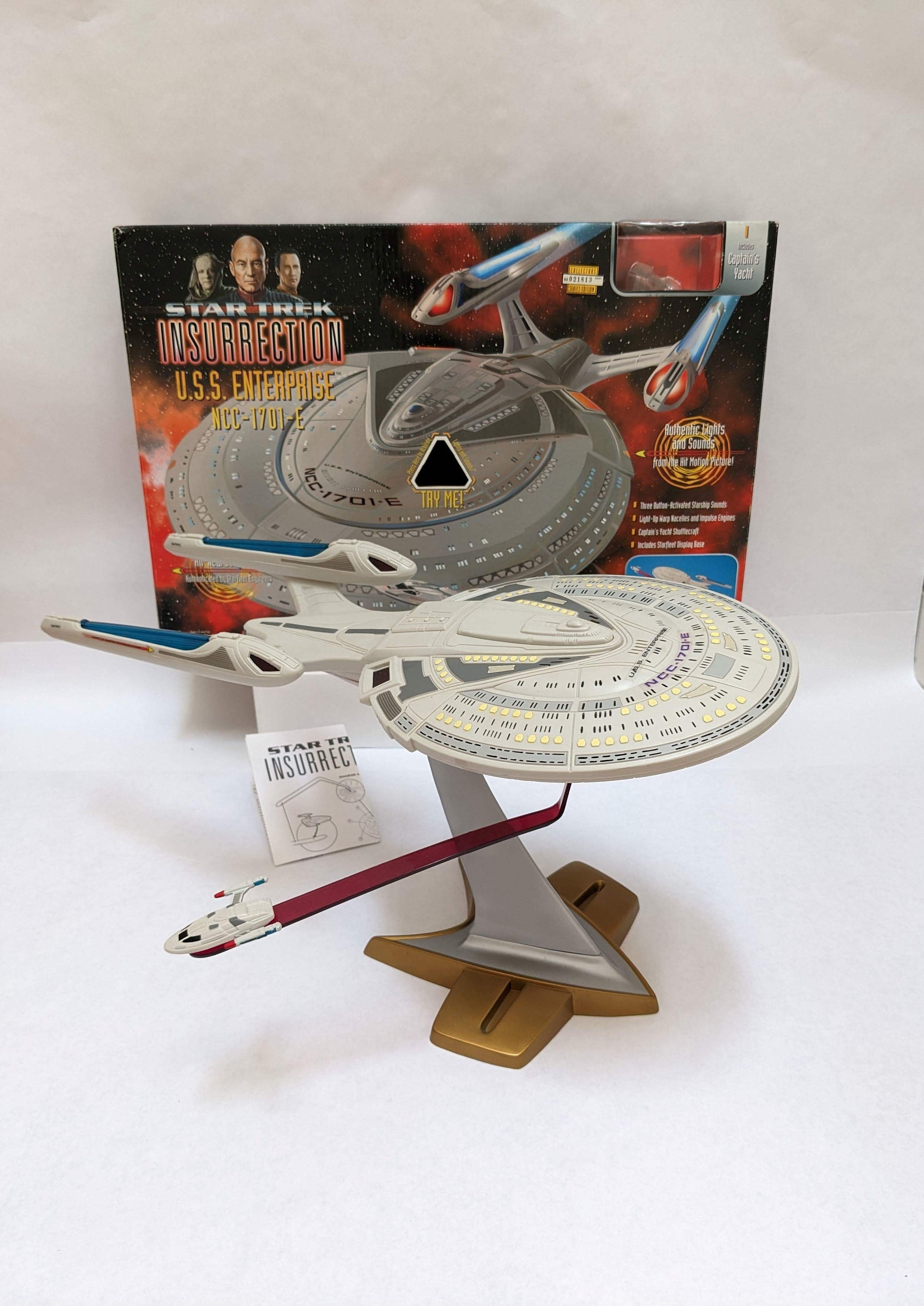 未開封 Playmates STAR TREK INSURRECTION U.S.S. ENTERPRISE NCC-1701-E No.65091 スタートレック コレクターズシリーズエディション Star Trek Insurrection USS Enterprise NCC 1701 E - 1998 by