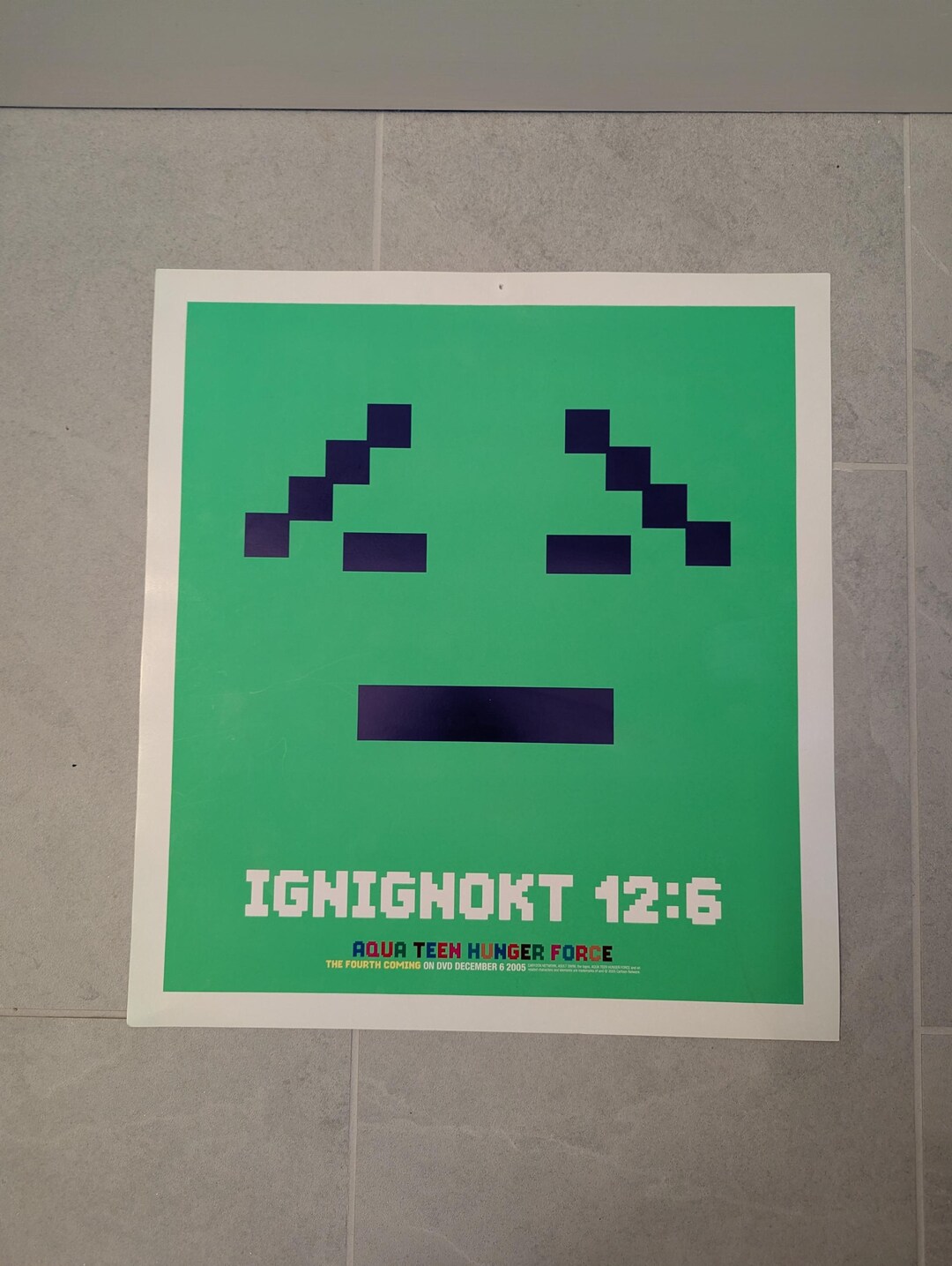 Ignignok Aqua Teen Hunger Force Ignignokt DVD Promo Poster RARE - Cartoon ...