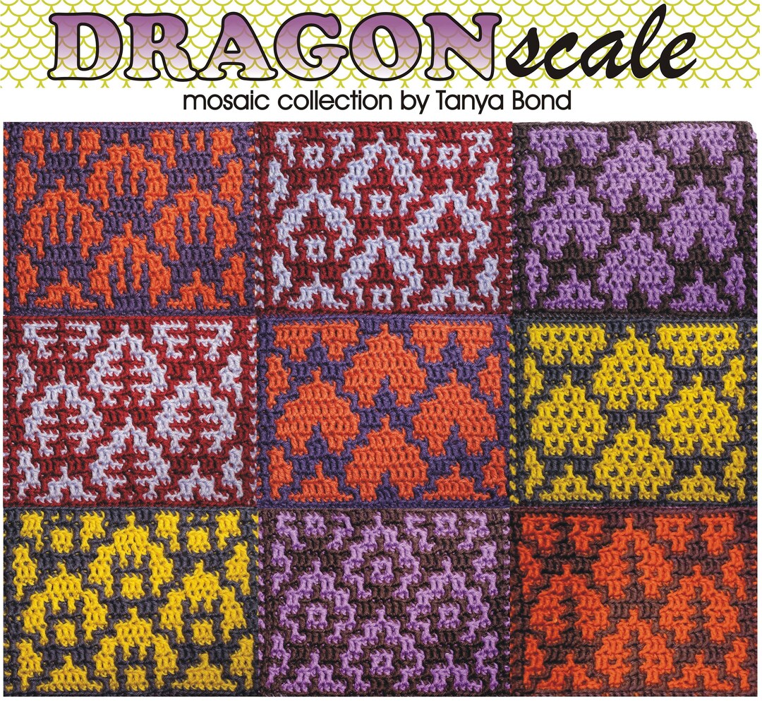 Dragon Scale Mosaic Collection PDF Crochet Pattern by Tanya Bond