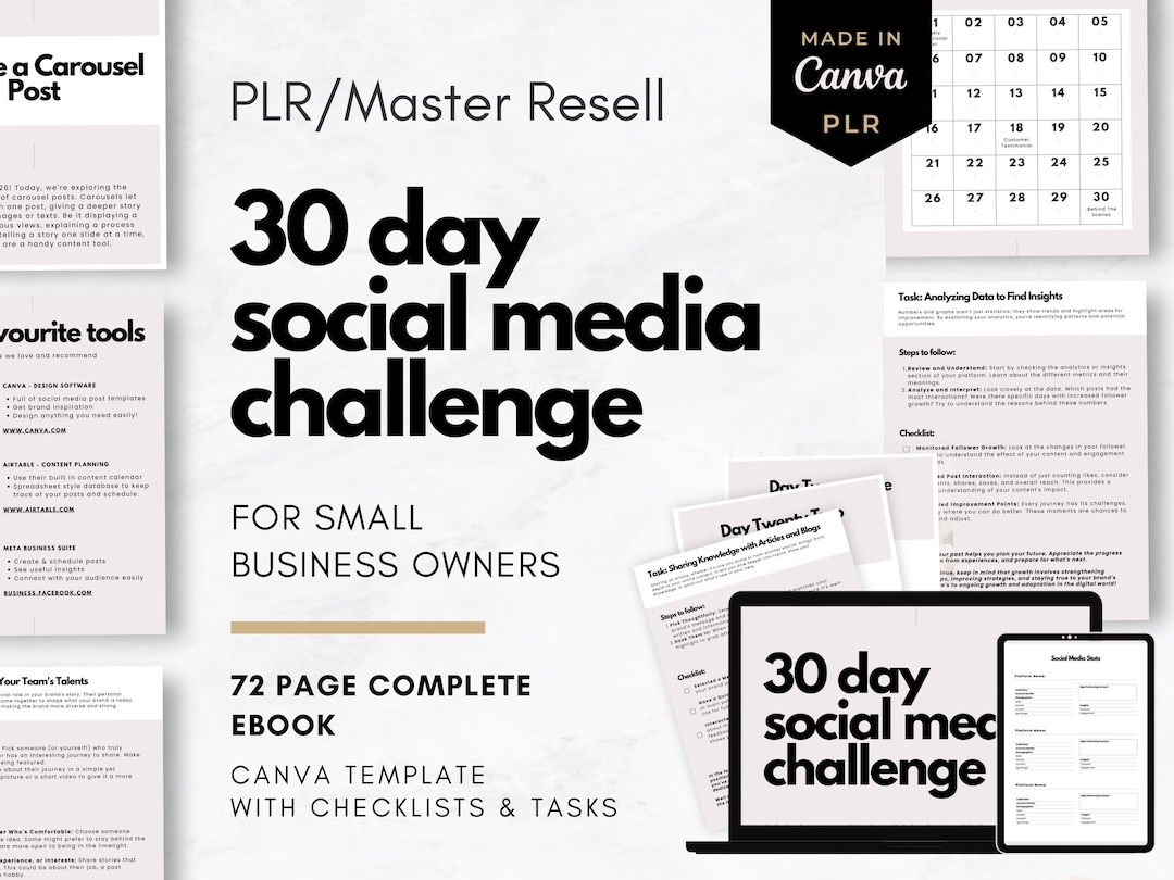 Master Resell Rights Fully Written Ebook | 30 Day Social Media ...