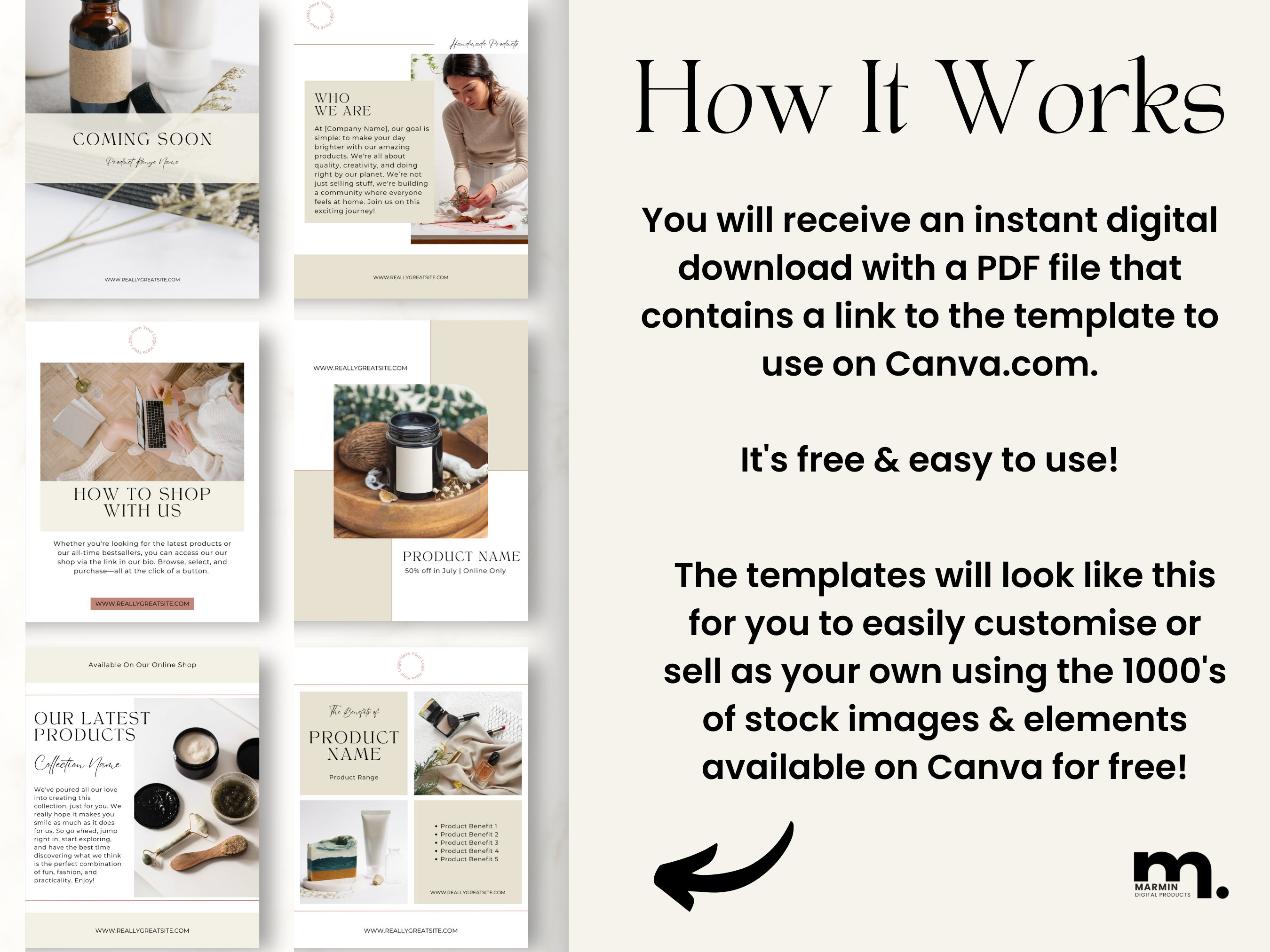 PLR Master Resell Rights 50 Product Business Instagram Canva Templates ...