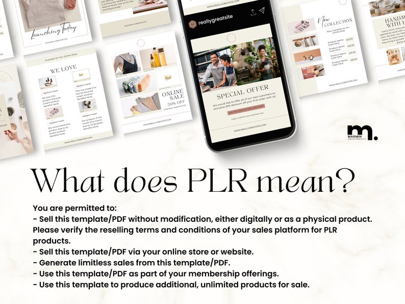 PLR Canva Template Bundle Product Business Resell Rights Etsy UK