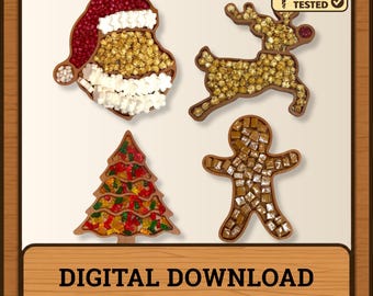 Favorite Christmas Tray File Bundle, Festive SVG Designs, Holiday Home Décor, Holiday Party