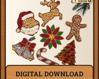 Christmas Trays CNC Router Files (svg, dxf, ai, eps, pdf) (Digital Download)