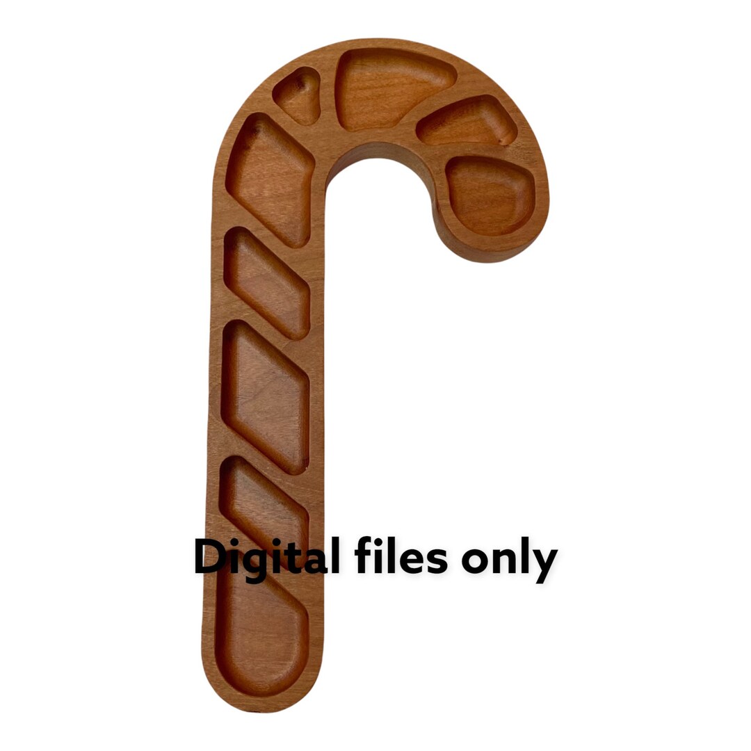 Candy Cane Tray File - Digital Files ONLY - Svg Dxf Ai Eps Pdf ...