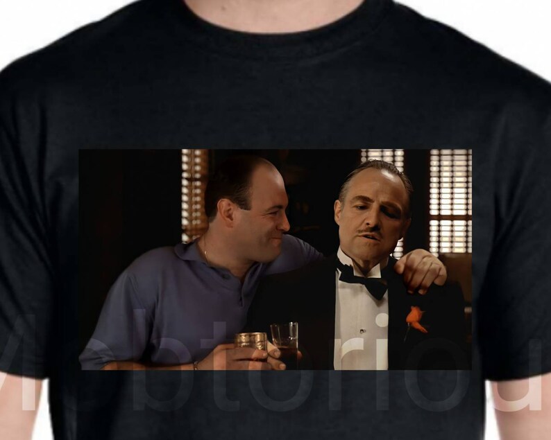 Sopranos/godfather Shirt Tony Soprano/vito Corleone Salute Etsy