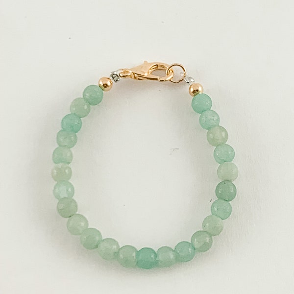 Baby Bracelet, Genuine Jade Gemstone