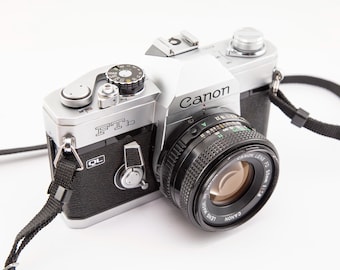 Canon FTb QL 35 mm reflex argentique + objectif Canon 50 mm - kit complet d'appareil photo argentique vintage
