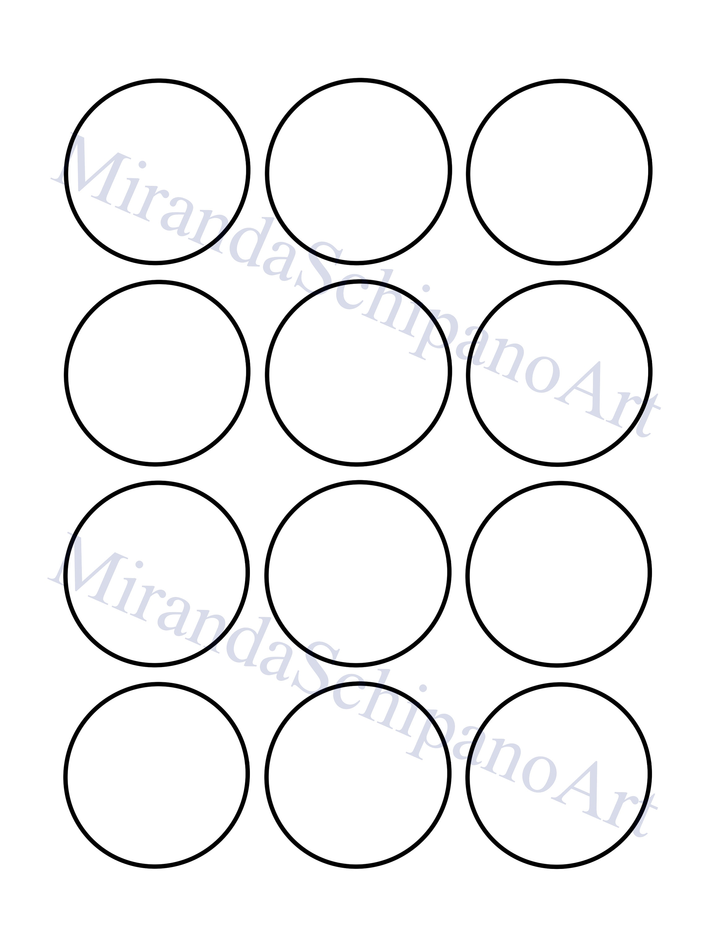 4 Printable Blank Zentangle Pattern Organizer Templates, PDF Downloads ...
