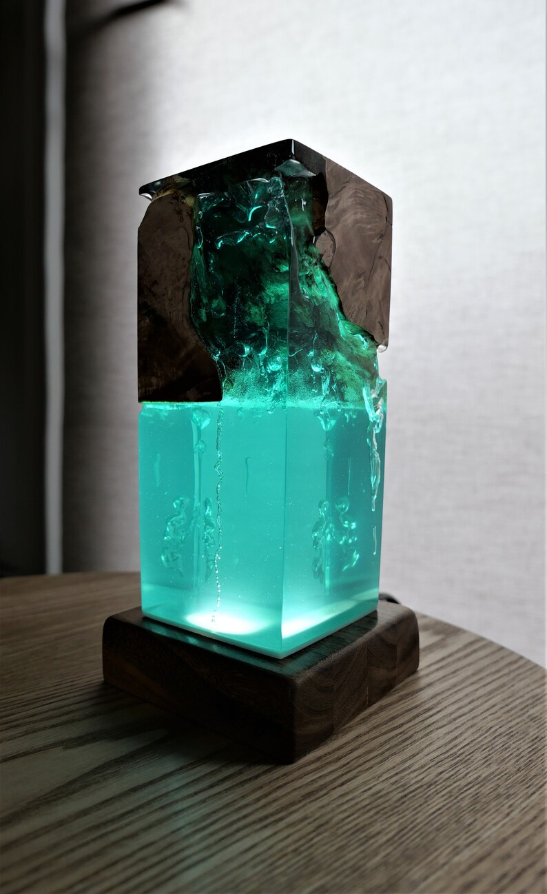 Resin Lamp, Night Light, Epoxy Lamp, Resin Night Light, Epoxy Resin