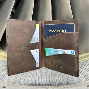 Cartera para pasaporte de piloto de AERO
