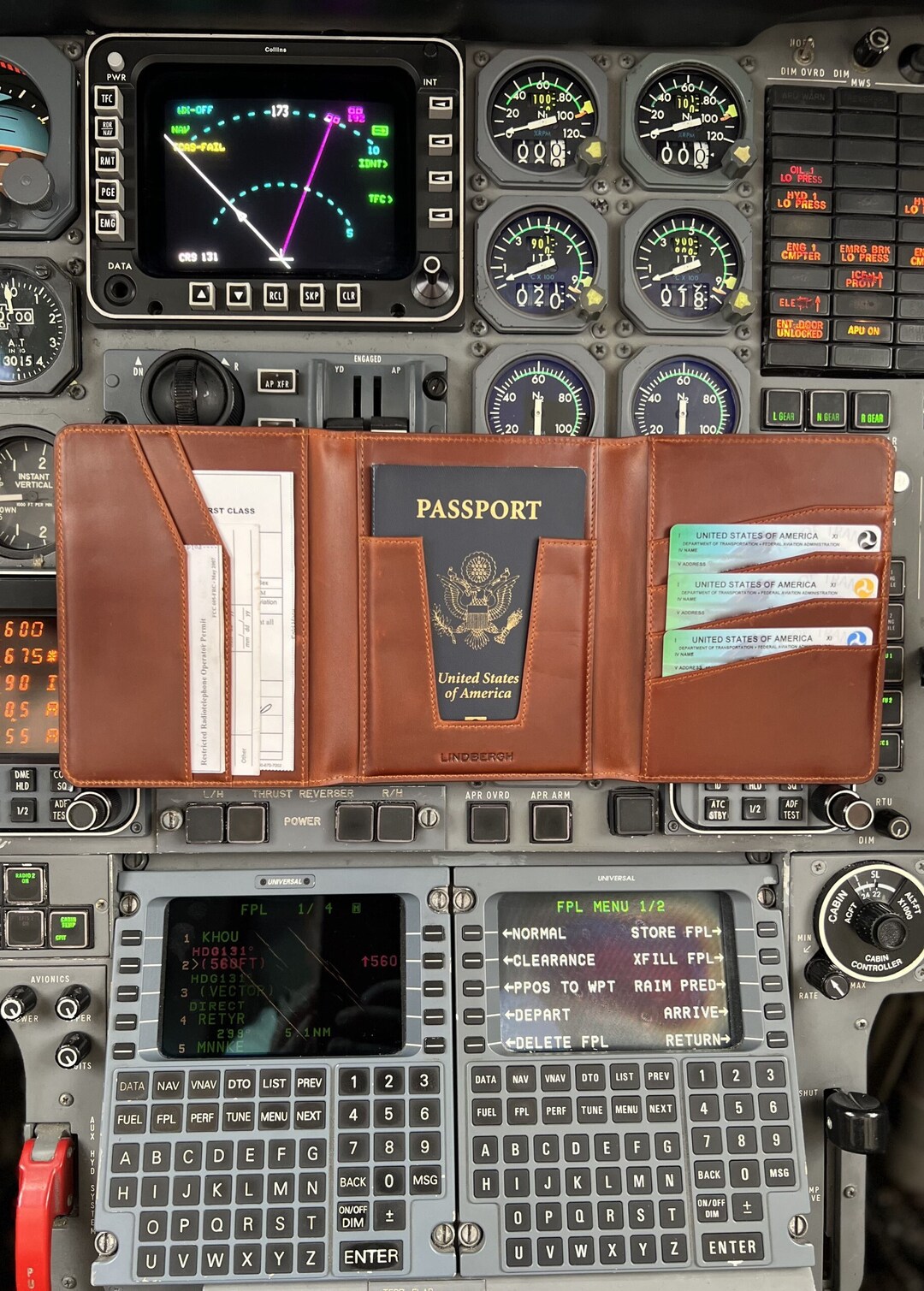 Lindbergh Pilot Passport Wallet Etsy