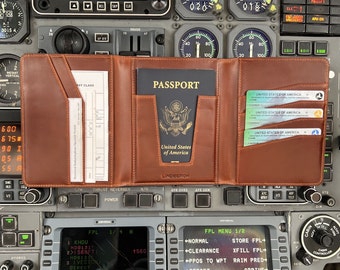 Lindbergh Pilot Passport Wallet