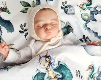 Dragons Baby Blanket, Personalized Baby Blanket Dragons,  Dragons Baby Shower Gift, Custom Baby Blanket, Newborn dragon gift, Dragon Nursery