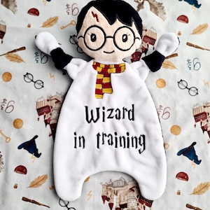 Wizarding personalized blanket, Embroidery Blanket Magic Wizard, School of Magic Custom Blanket, Personalized Gift Newborn Wizard Blanket