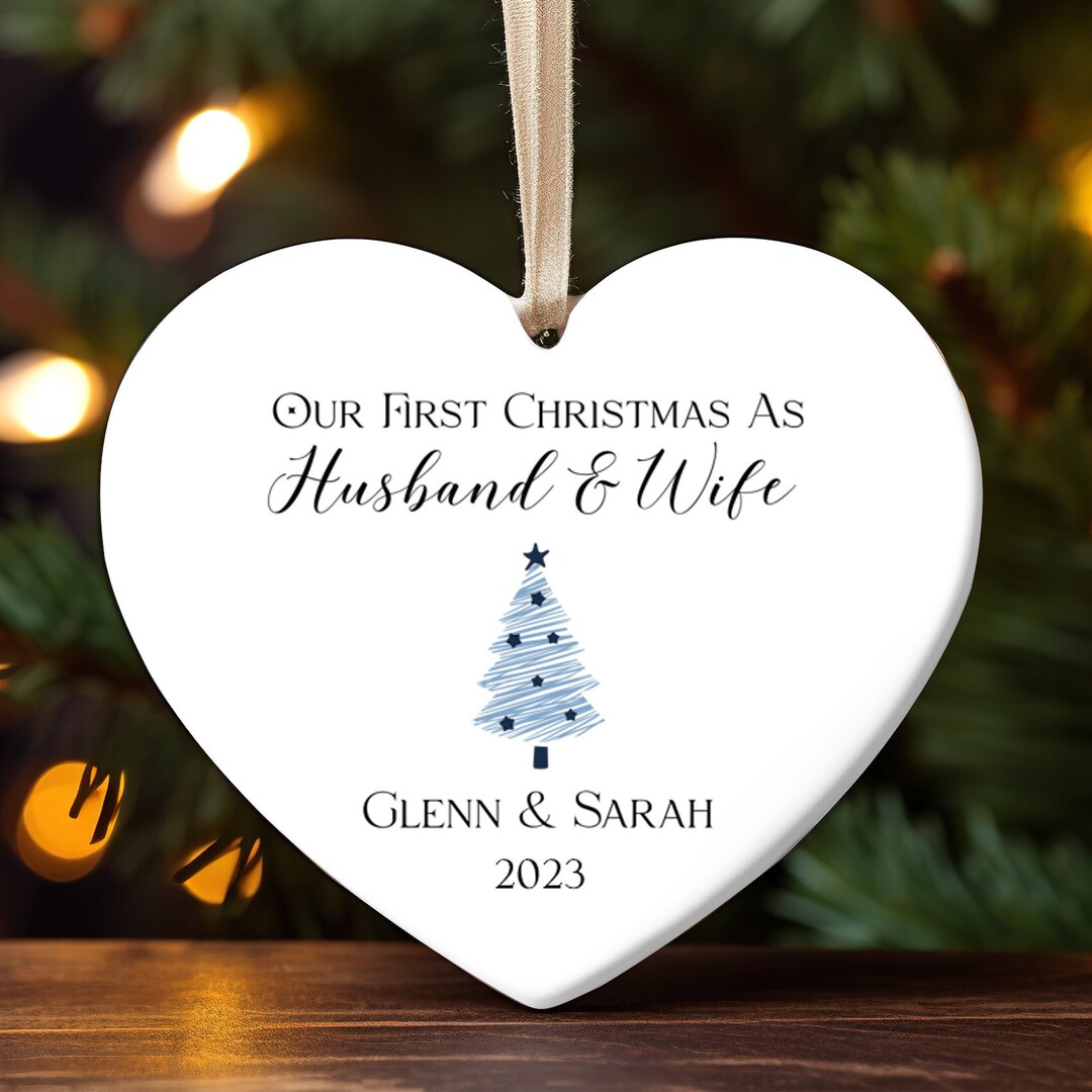 First Christmas Together Ornament Custom Couple Ornament Bride and