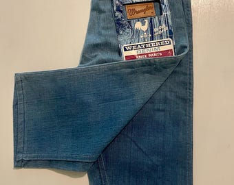 Vintage 1960s Wrangler Blue Bell Weathered Denim Knee Pants. New With Tags. NWT.