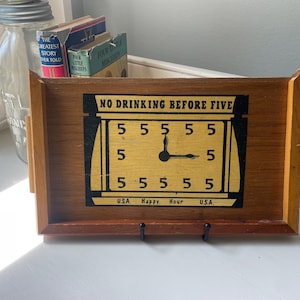 1950s Wood Clock - Etsy