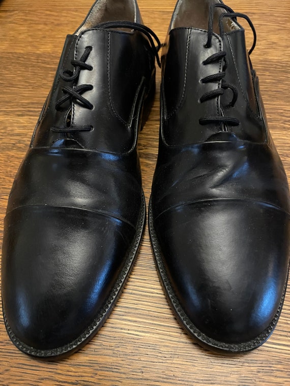 Giorgio Brutini Black Leather Cap Toe Oxford Dress Shoes Size 8 GIORGIO BRUTINI CAP TOE OXFORDS BLACK LEATHER DRESS 11. 5  main image 4