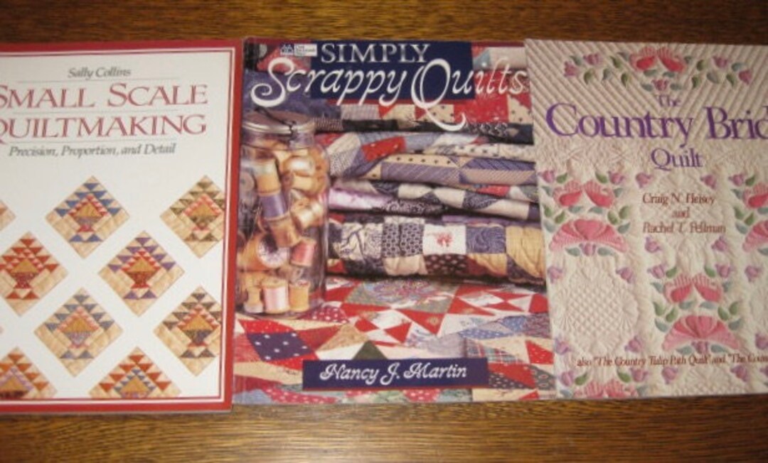 Lot of 3 Quilting Pattern Books the Country Bride Quilt / Etsy