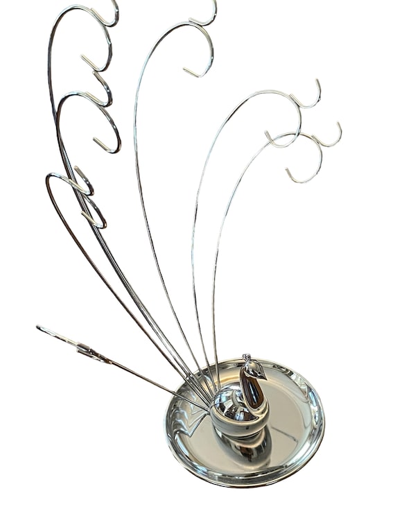 Peacock jewelry holder best sale