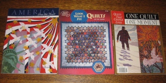 Lot of 3 Quilt Books: One Quilt One Moment / Look What I See