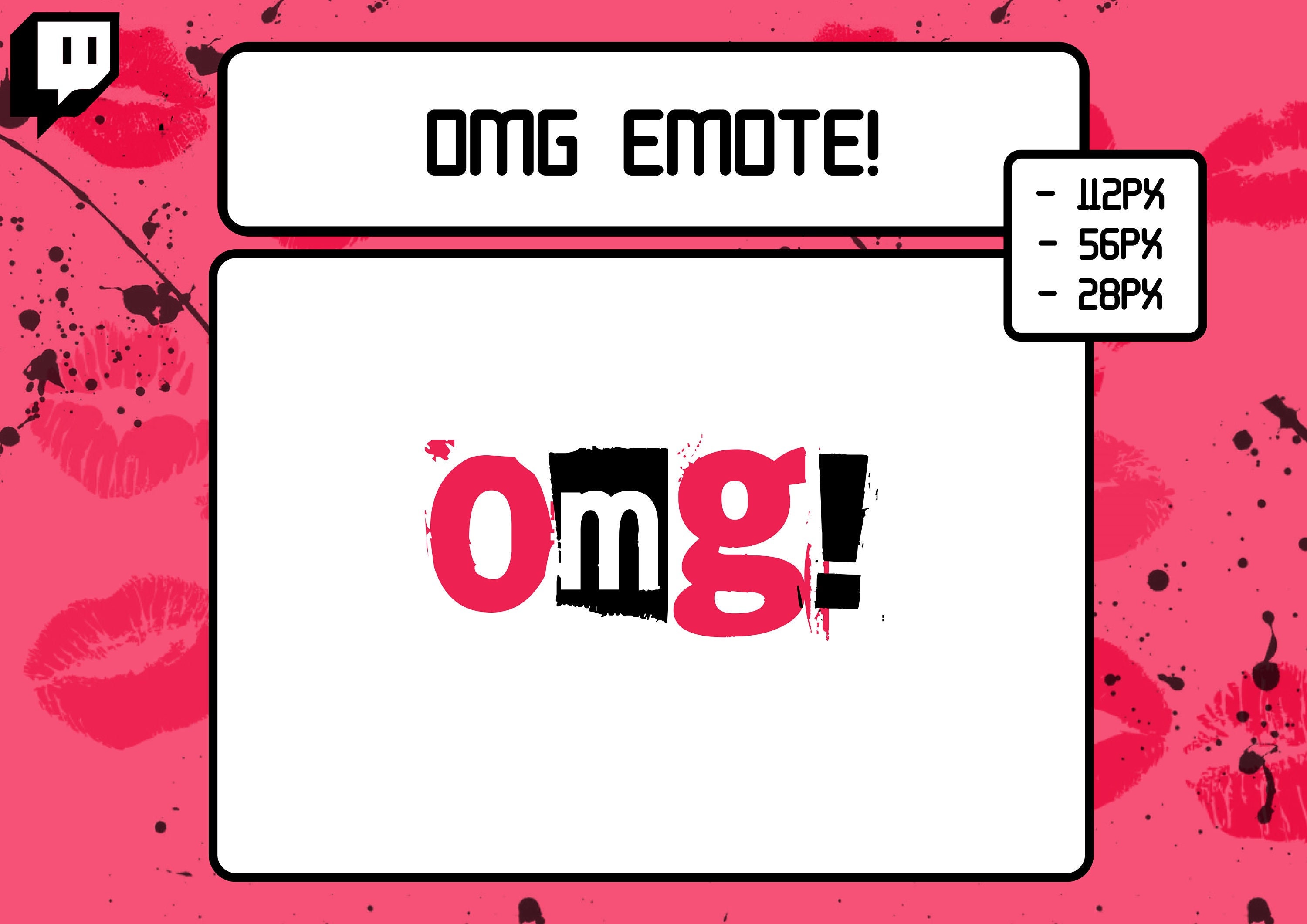 OMG Emote Mean Girls Twitch Emote Discord Emote Youtube Emote Streamer