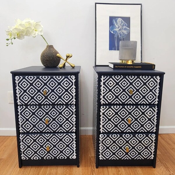 Refurbished Nightstands Etsy
