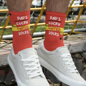 Dad&#39;s Lucky Manchester United Socks (Team Colours)