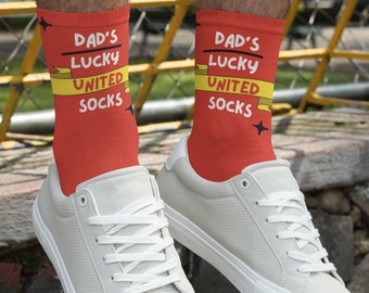 Dad's Lucky Manchester United Socks (Team Colours)