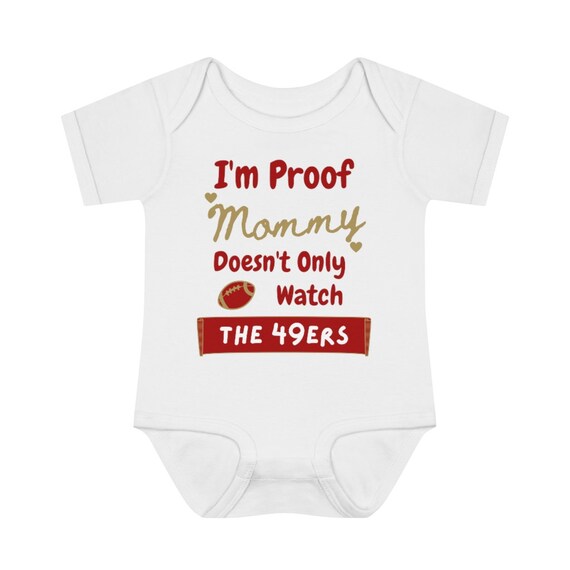 San Francisco 49ers Baby Onesie Mommy Doesn t Only Watch the 49ers Etsy UK