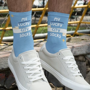 My Lucky Manchester City Socks in Team Colors