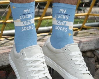 Meine Lucky Manchester City Socken in Teamfarben