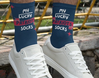 My Lucky Patriots Socks in Team Colors