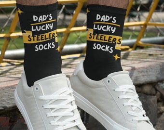 Dad's Lucky Pittsburgh Steelers Socks in Team Colors