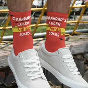 Grandad&#39;s Lucky Manchester United Socks (Team Colours)