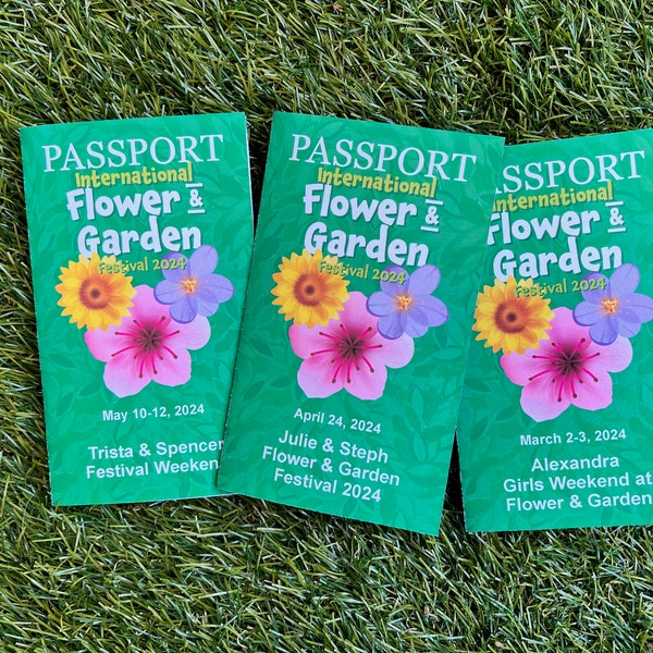 Flower & Garden Festival 2024 Passport - Print and Ship option