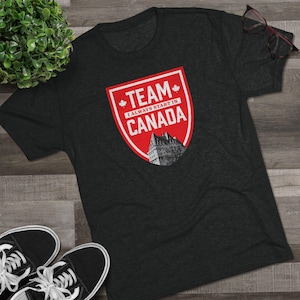 EPCOT Adventure Canada Tee, Disney Inspired Shield Graphic Shirt, World Showcase Pavilion Fan Apparel, Soft Cotton Tshirt, Wood Pattern