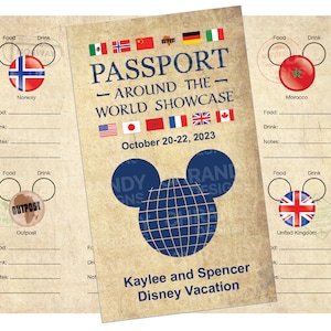 PRINTABLE PDF - Drinking and Eating Around the World Showcase Passport