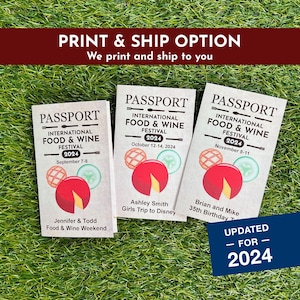 Food and Wine Festival-paspoort 2024: optie afdrukken en verzenden