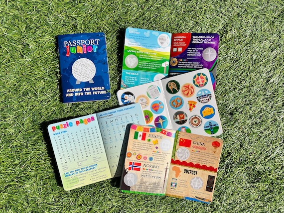 Passport Junior activity book with stickers for Epcot