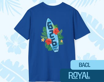 Koszulka 626 Day Surfboard – unisex, bawełniana, z okrągłym dekoltem, modna na co dzień