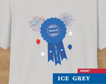 Trolley Track Tripper Champion T-Shirt - The Ultimate Main Street USA Insider Joke Tee