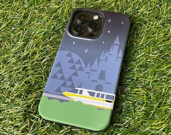 Monorail Yellow with Castle/Spaceship Earth - Impact-Resistant Cases