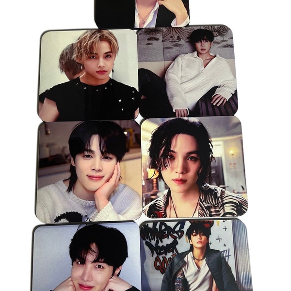 BTS Coaster, BTS Bias Drink Coaster, BTS Merch, Kpop Accessory, Kpop Gift, Kpop Merch, Kpop